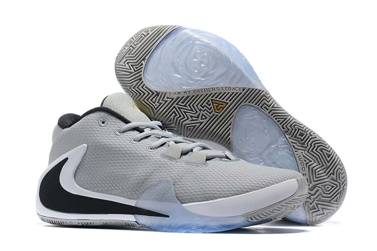 Nike Zoom Freak 1 Grey Black Ice Sole Shoes